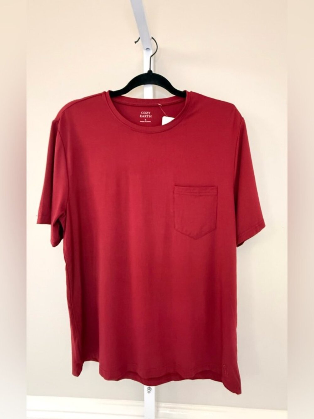 Cozy Earth Bamboo Stretch-Knit Short Sleeve Pajama SET XXXL 3XL Pomegranate NWT